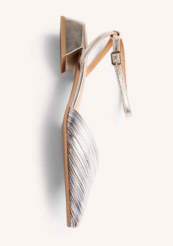 SCARPE TACCO PELLE RIGHE CLAWSON