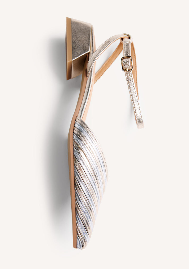 SCARPE TACCO PELLE RIGHE CLAWSON