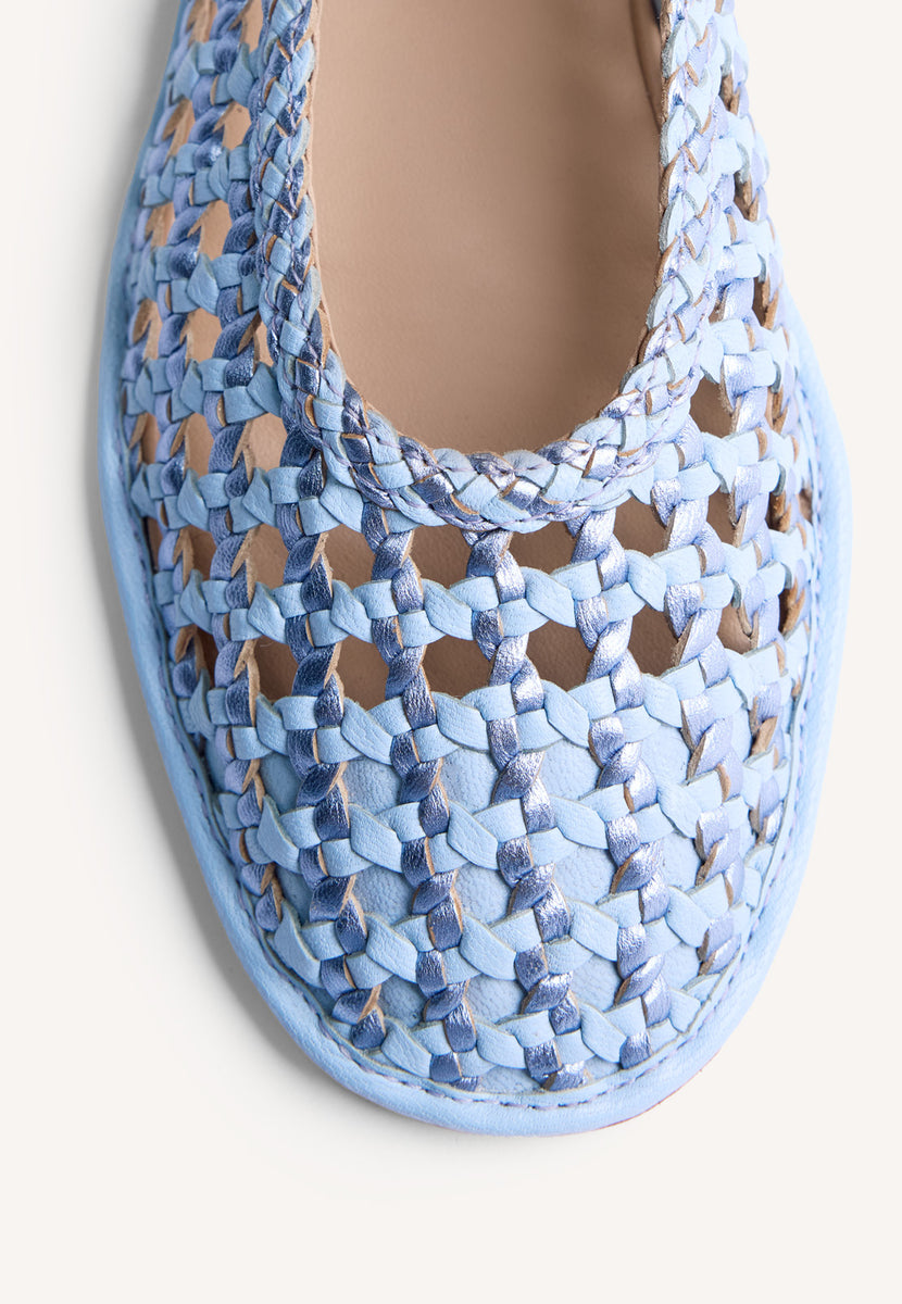 SABRINAS COURO ENTRANÇADO BRILHO EMBEYA