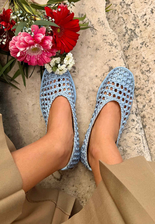 BALLERINE PELLE INTRECCIATA EMBEYA