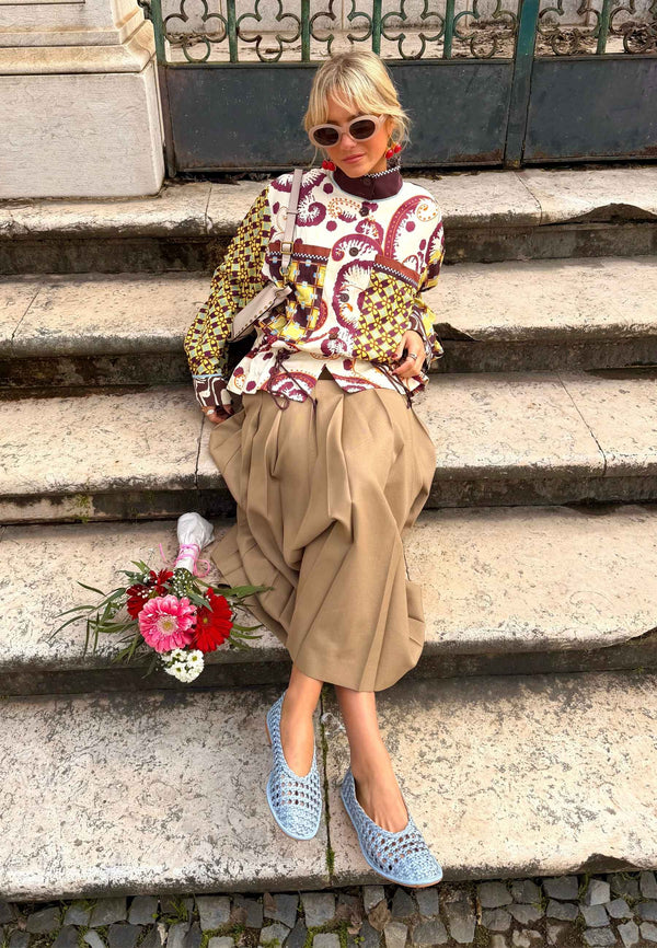 BALLERINE PELLE INTRECCIATA EMBEYA