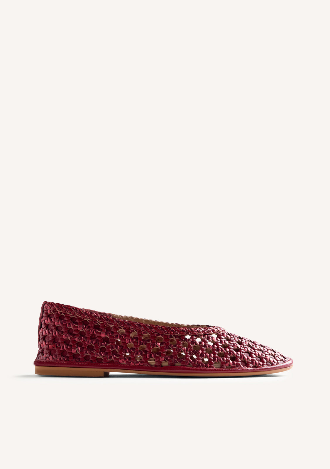 BRAIDED LEATHER BALLET FLATS EMBEYA