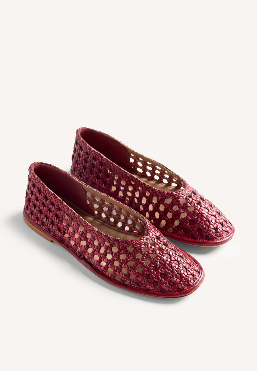 SABRINAS COURO ENTRANÇADO BRILHO EMBEYA