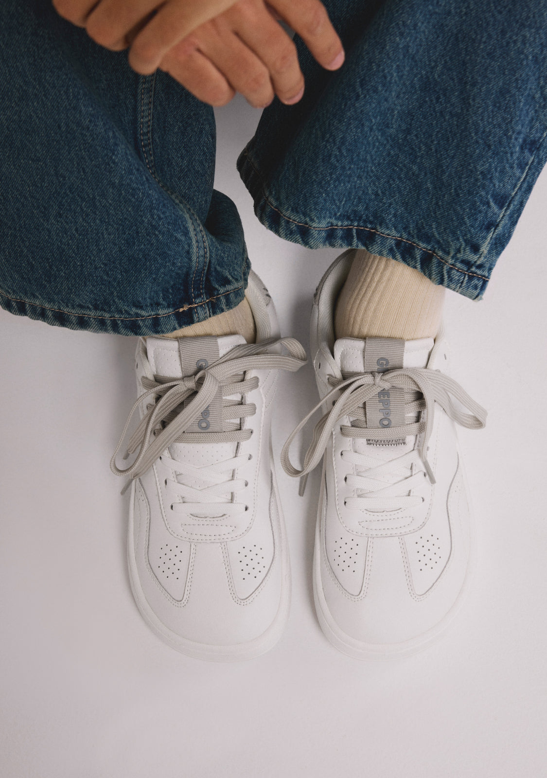 GIOSEPPO BAREFOOT - LEATHER SNEAKERS BISSIL