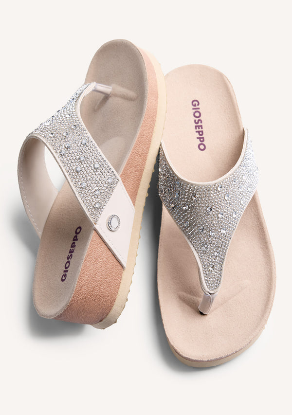 RHINESTONE BIO WEDGE SANDALS RUTHTON