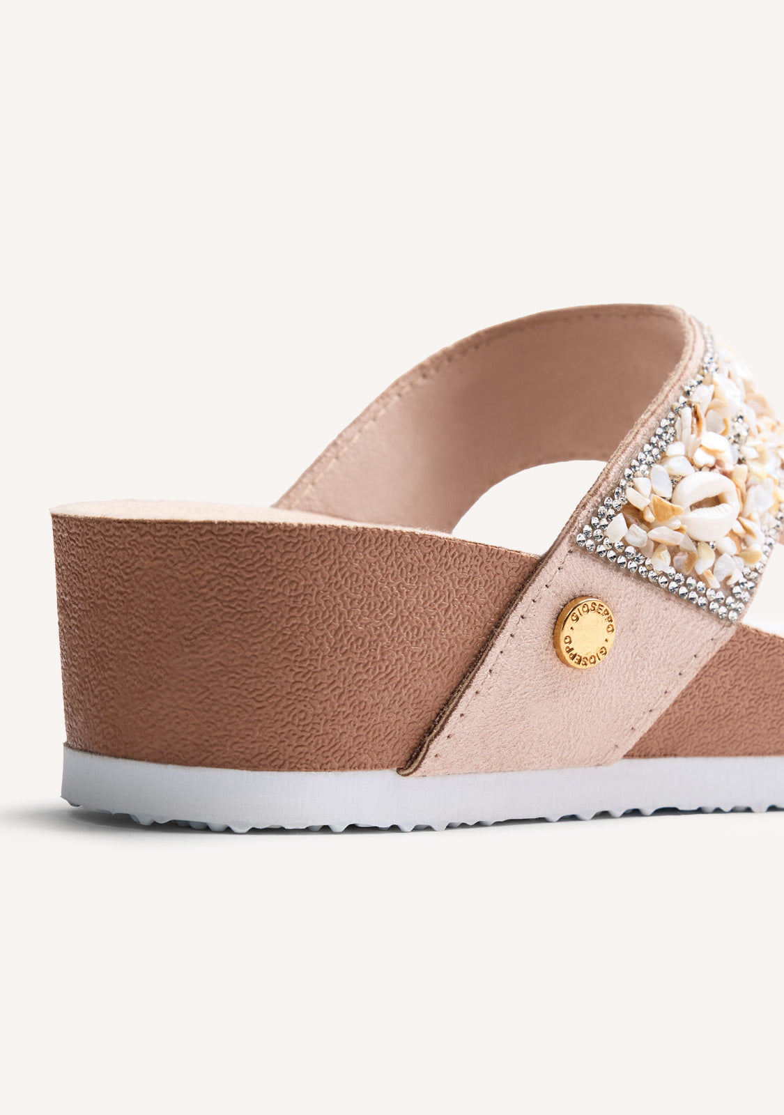 BEADED BIO WEDGE SANDALS LAURIUM