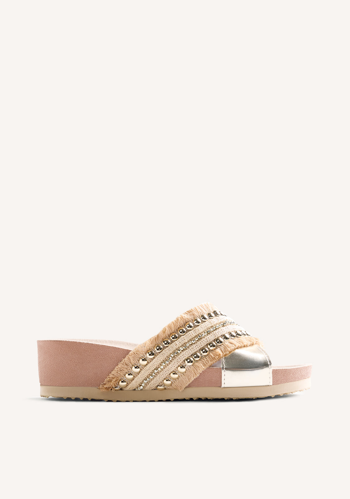 SANDALIAS BIO CUÑA TACHAS Y FLECOS SUMBAWA