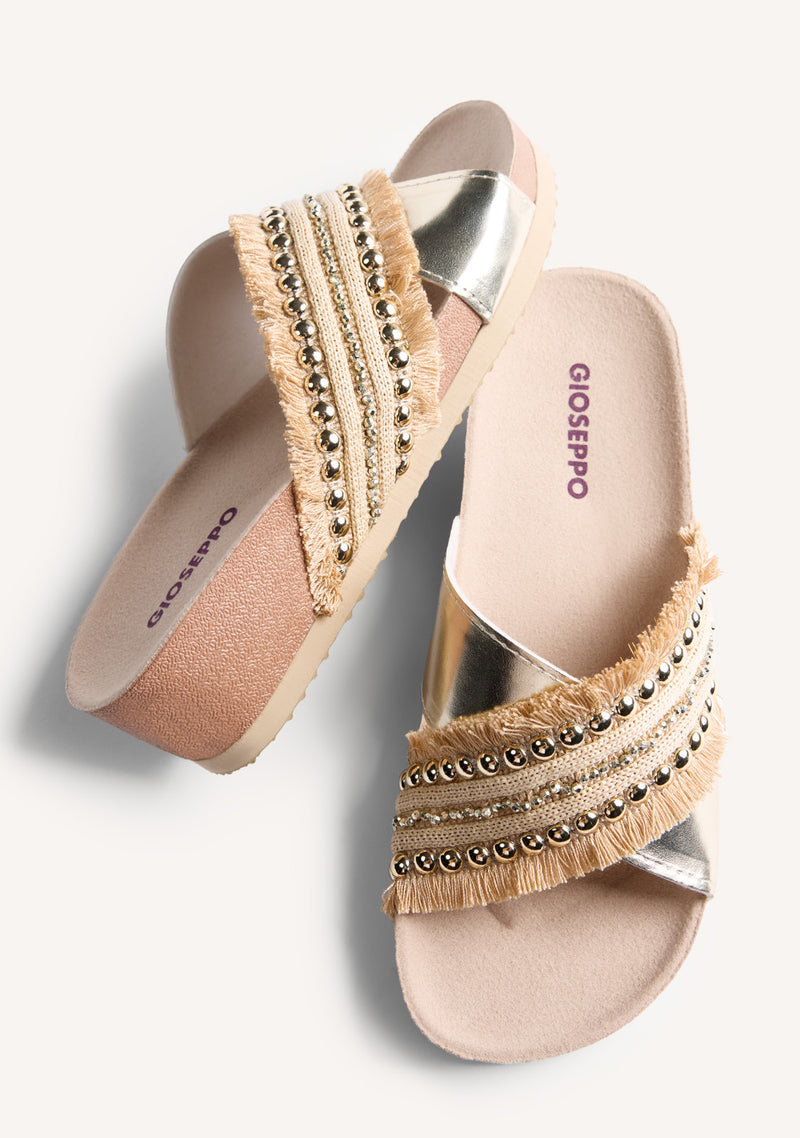 SANDALES BIO COMPENSÉES CLOUS ET FRANGES SUMBAWA