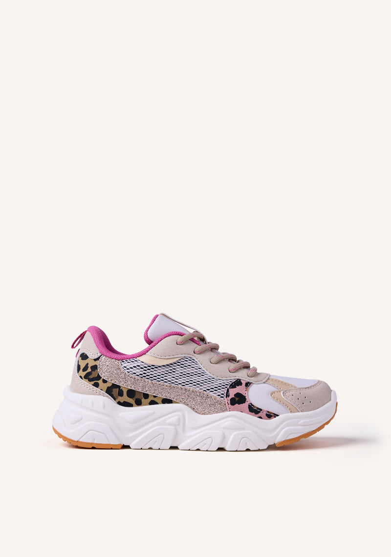 GULLY ANIMAL PRINT MESH SNEAKERS