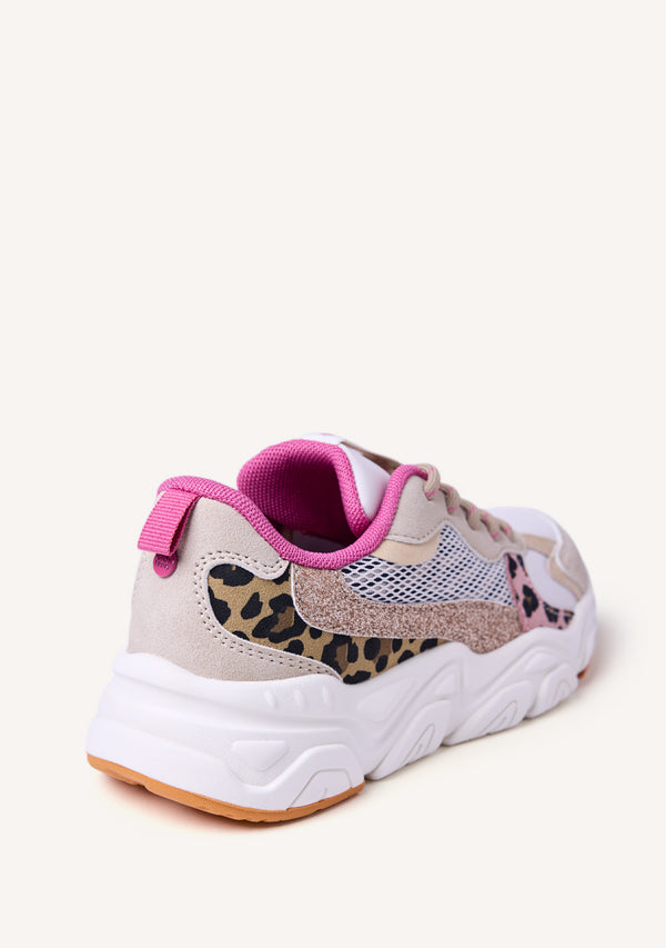 GULLY ANIMAL PRINT MESH SNEAKERS