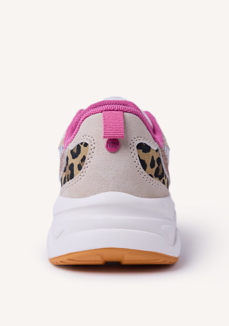 GULLY ANIMAL PRINT MESH SNEAKERS