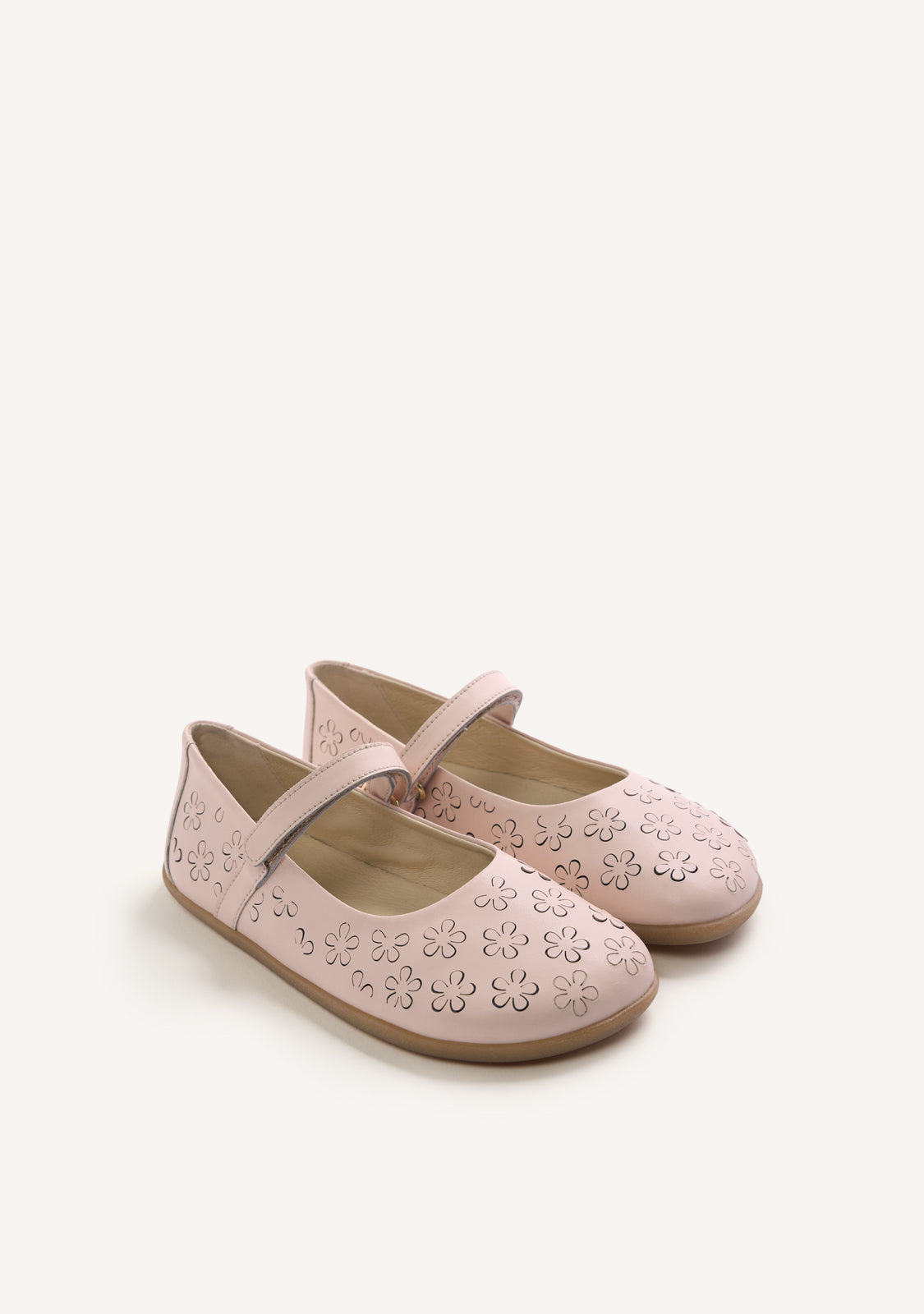 GIOSEPPO BAREFOOT - CUT-OUT LEATHER BALLET FLATS IRIGA
