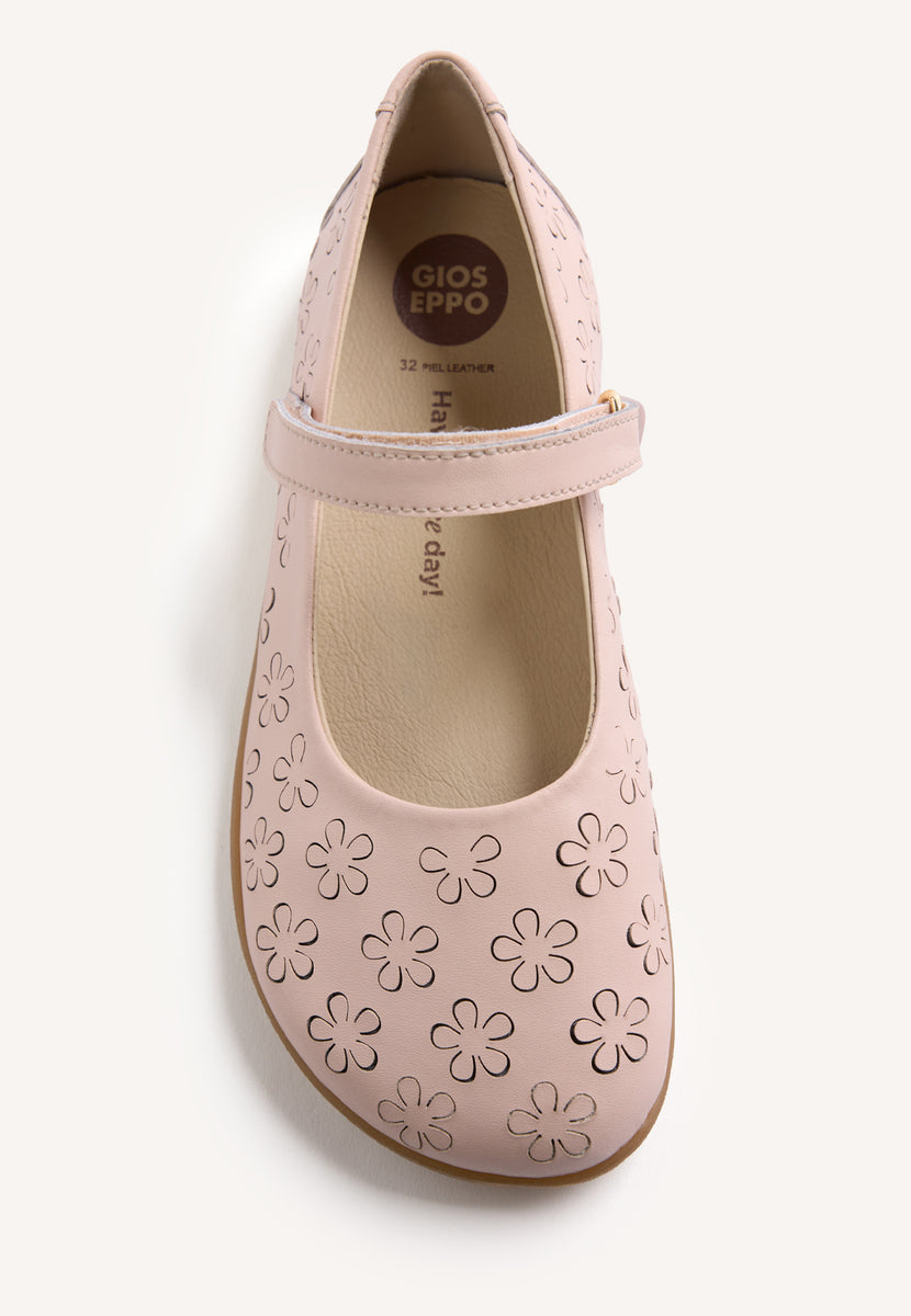 GIOSEPPO BAREFOOT - CUT-OUT LEATHER BALLET FLATS IRIGA