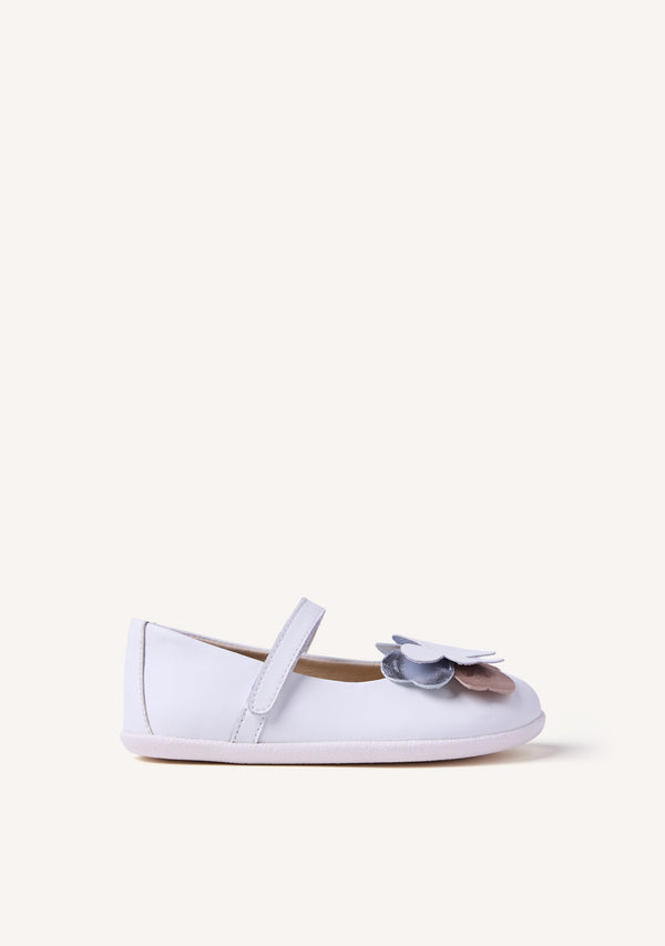 GIOSEPPO BAREFOOT - SHINY LEATHER BALLET FLATS WITH BUTTERFLY KILGORIS