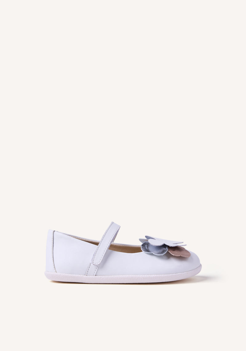 GIOSEPPO BAREFOOT - SHINY LEATHER BALLET FLATS WITH BUTTERFLY KILGORIS