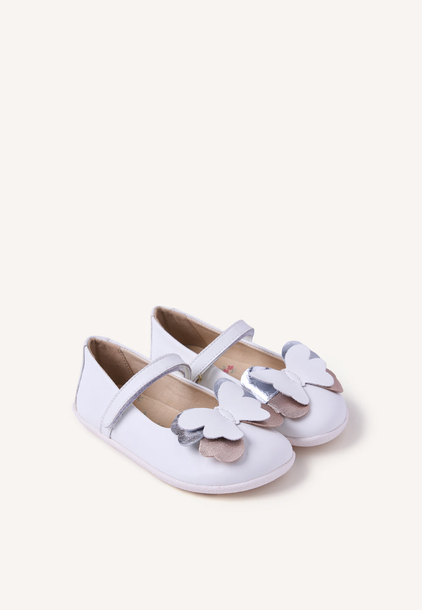 GIOSEPPO BAREFOOT - BALLERINA PELLE BRILLANTEZZA KILGORIS A FARFALLA