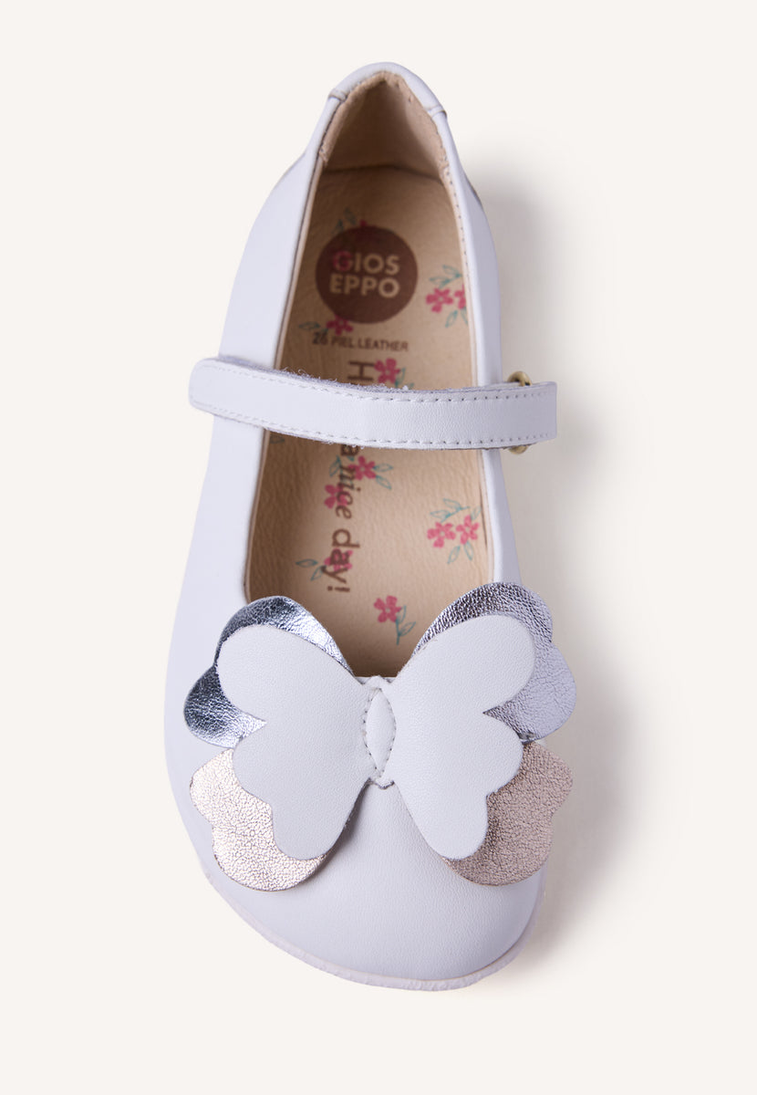 GIOSEPPO BAREFOOT - BALLERINA PELLE BRILLANTEZZA KILGORIS A FARFALLA