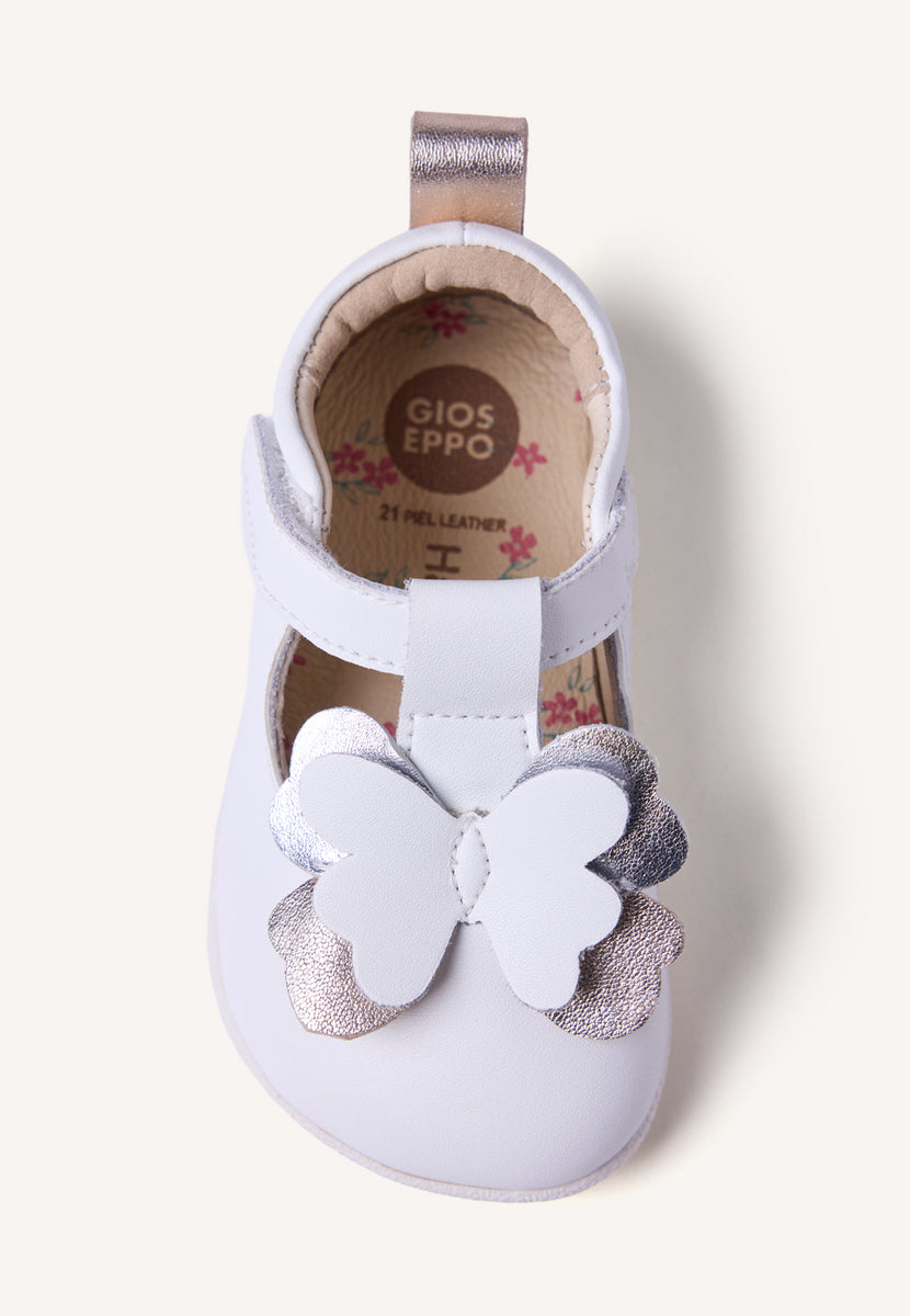 GIOSEPPO BAREFOOT - BAILARINAS PIEL BRILLO Y MARIPOSA MAKINDU