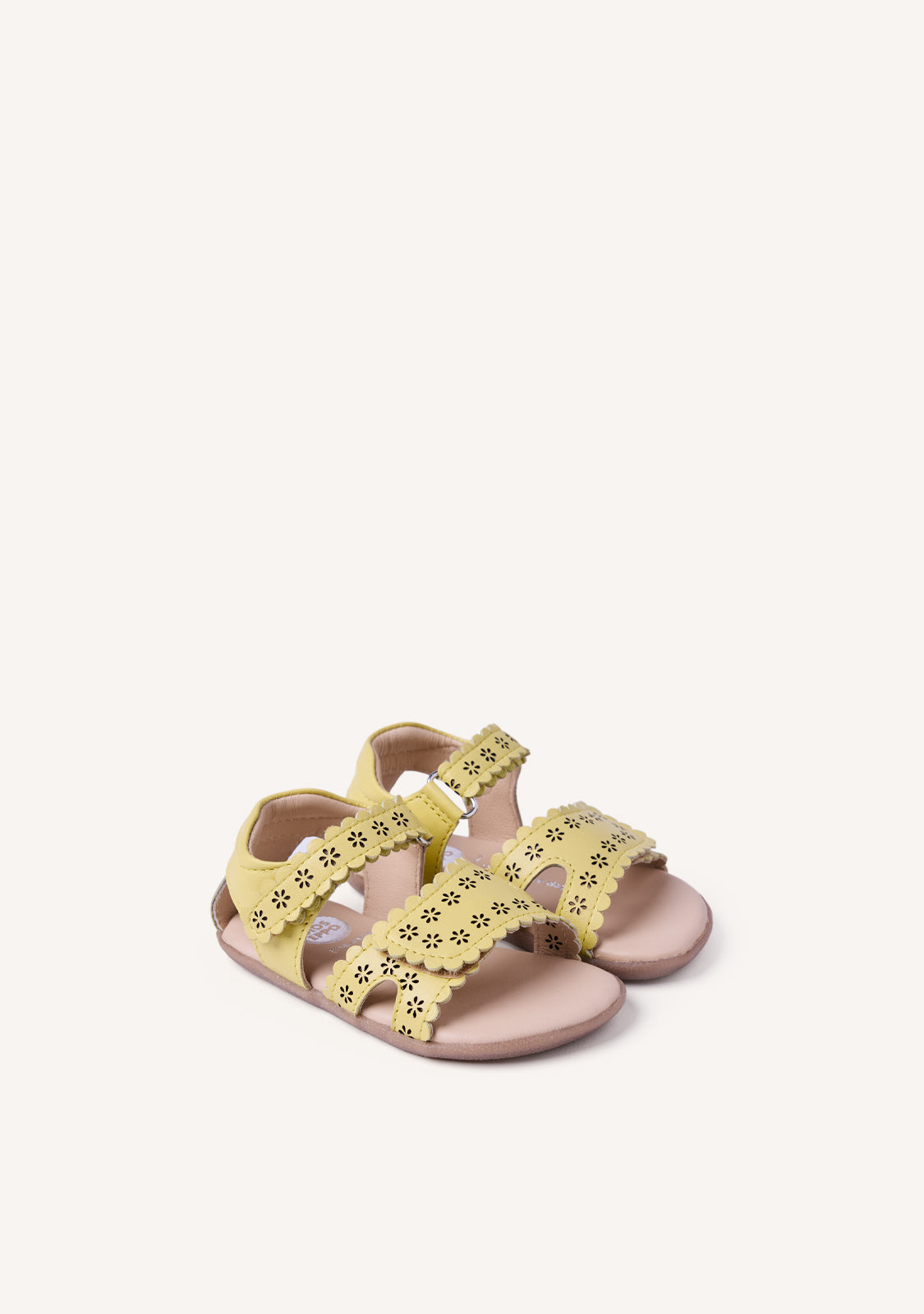 GIOSEPPO BAREFOOT - FLOWER OPEN LEATHER SANDALS KABATI