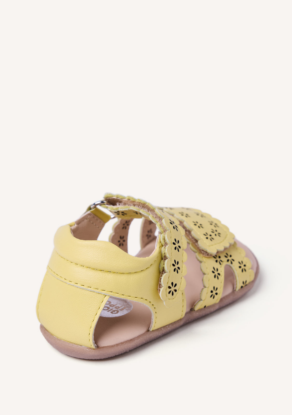 GIOSEPPO BAREFOOT - FLOWER OPEN LEATHER SANDALS KABATI
