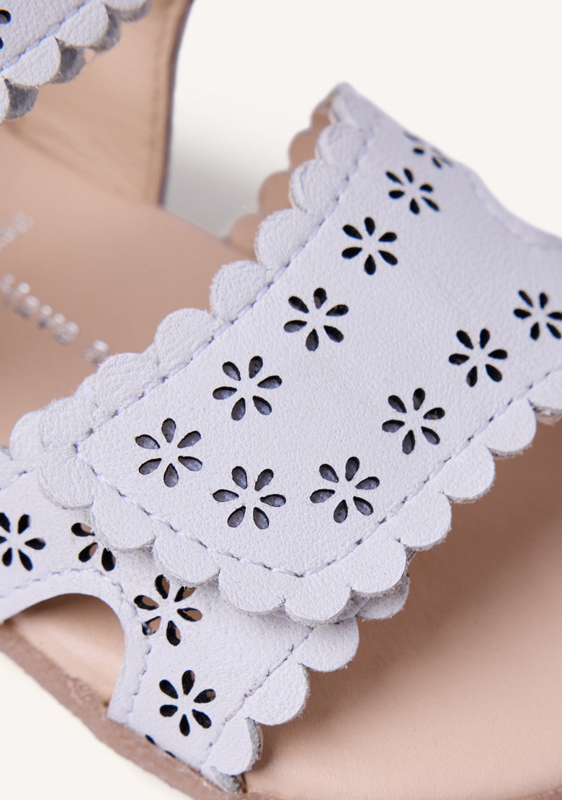 GIOSEPPO BAREFOOT - FLOWER OPEN LEATHER SANDALS KABATI