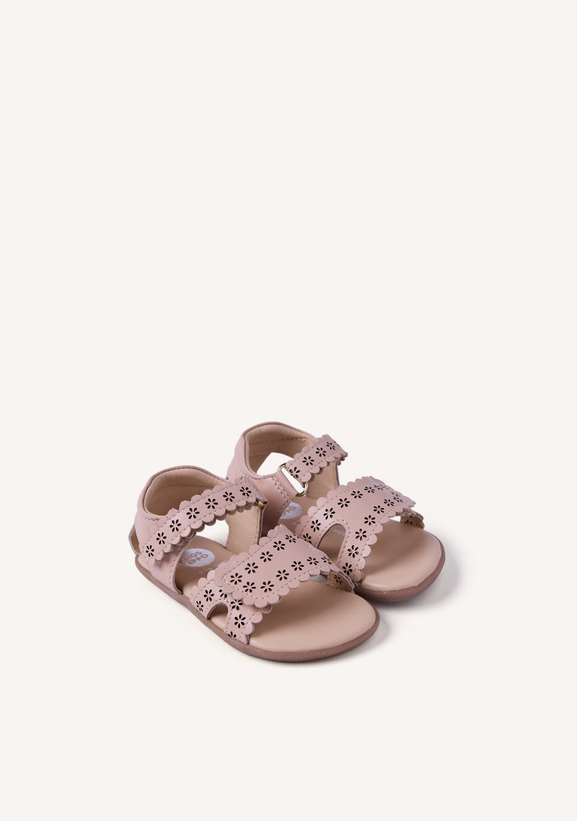 GIOSEPPO BAREFOOT - SANDALES OUVERTES CUIR FLEURS KABATI