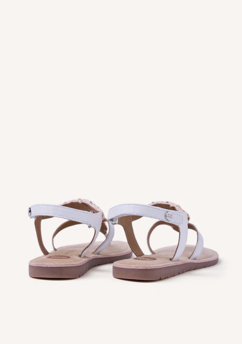 SANDALES CUIR, PERLES ET BRELOQUES INYA