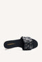 FLOWER LEATHER MULE SANDALS GATUNDU
