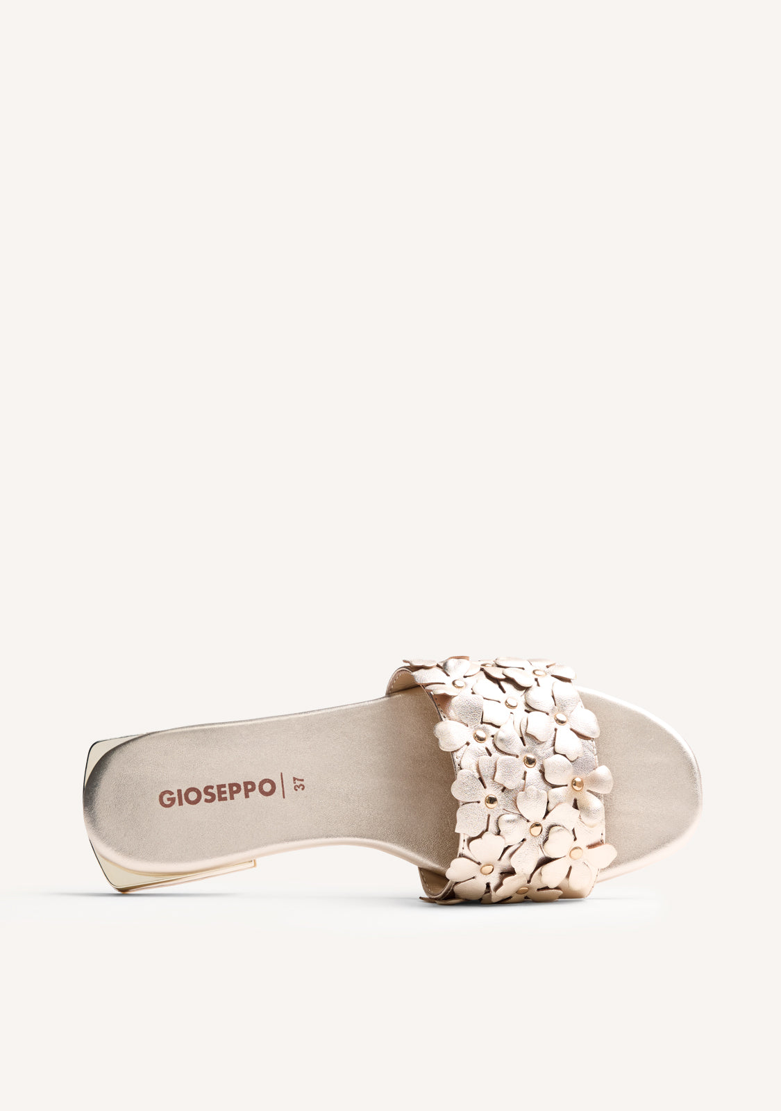 FLOWER LEATHER MULE SANDALS GATUNDU
