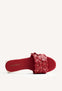 FLOWER LEATHER MULE SANDALS GATUNDU