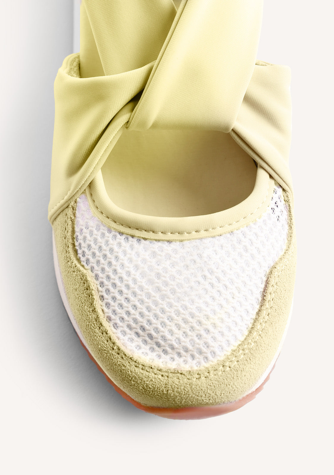 BASKETS COMPENSÉES OUVERTES CUIR ET RÉSILLE TUHELJ