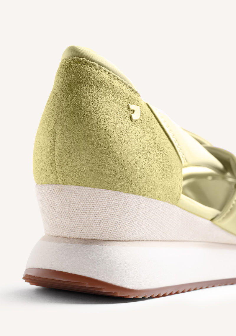 SNEAKERS APERTE ZEPPA PELLE E RETE TUHELJ