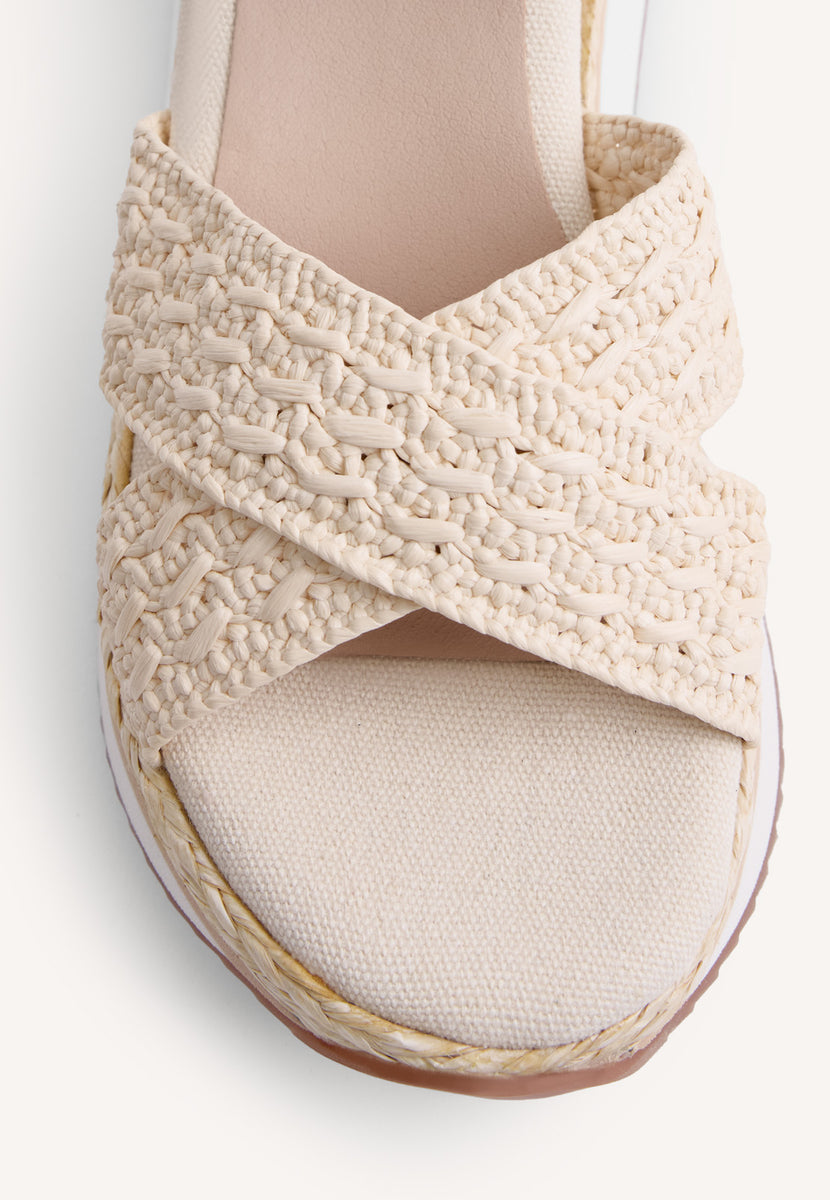 SANDALI ZEPPA RAFIA TREVELIN