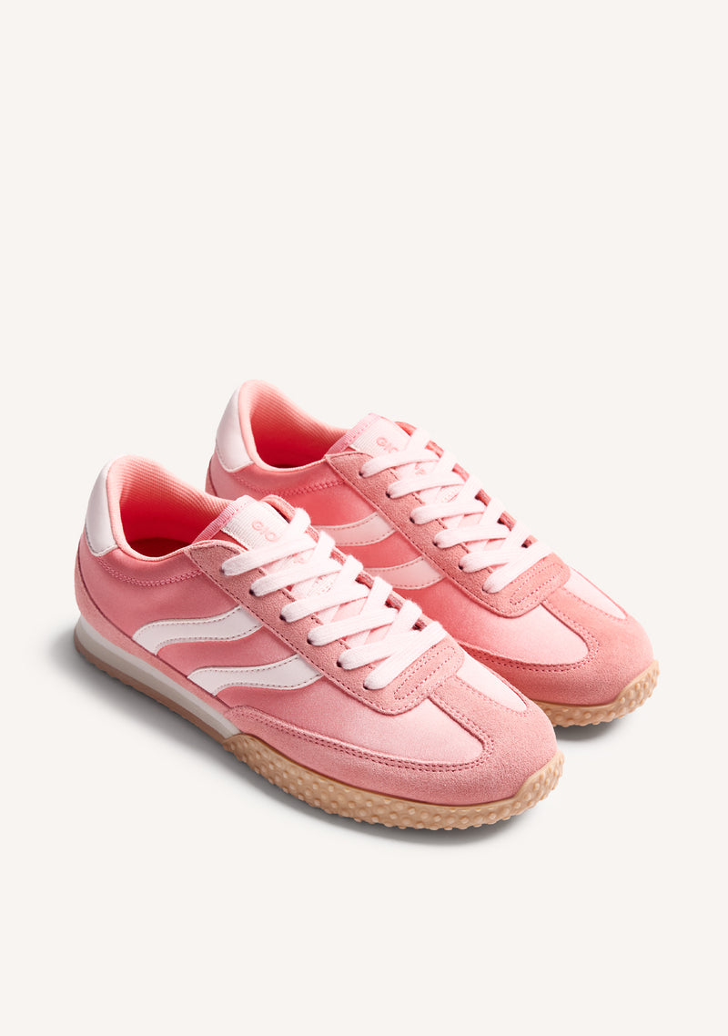 LEATHER AND SATIN SNEAKERS NANYUKI