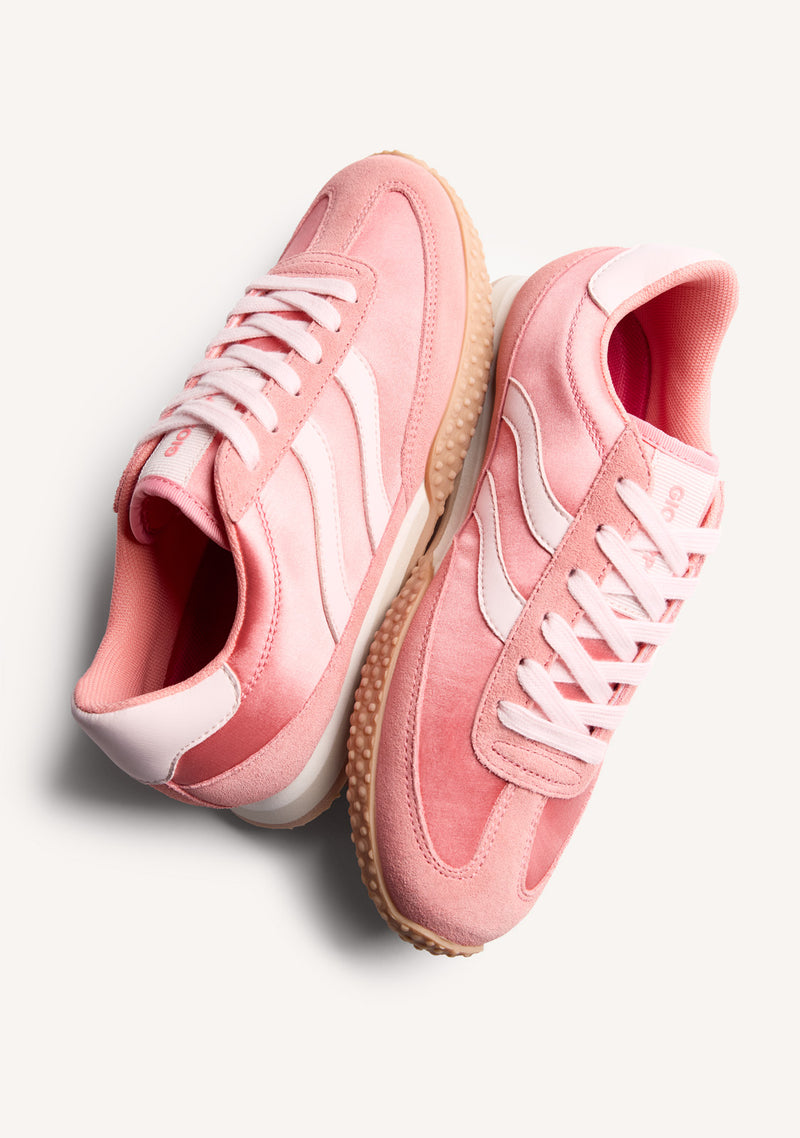 LEATHER AND SATIN SNEAKERS NANYUKI