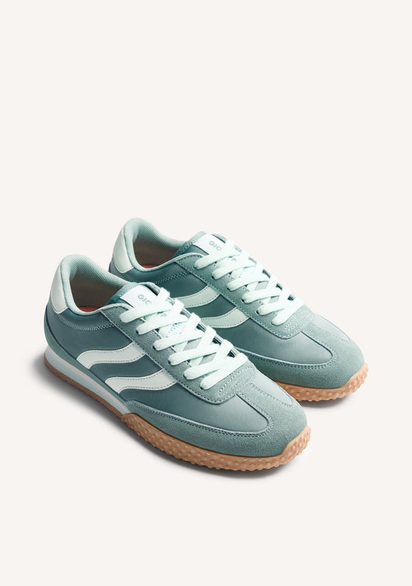 ZAPATILLAS PIEL Y SATÉN NANYUKI