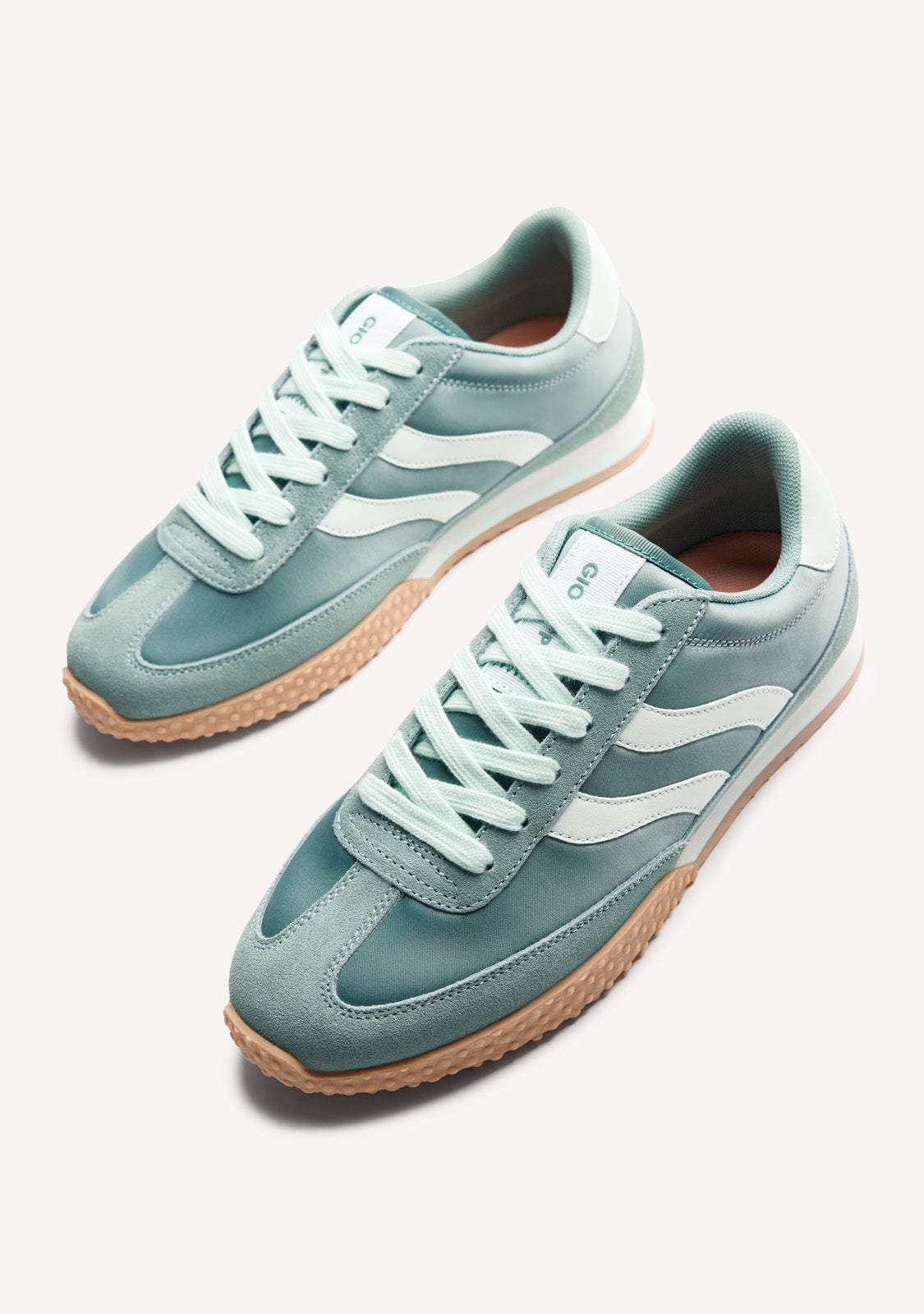 LEATHER AND SATIN SNEAKERS NANYUKI