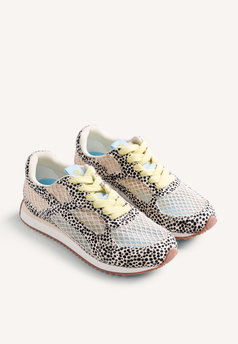 BASKETS CUIR ET RÉSILLE IMPRIMÉ ANIMAL SEEKONK