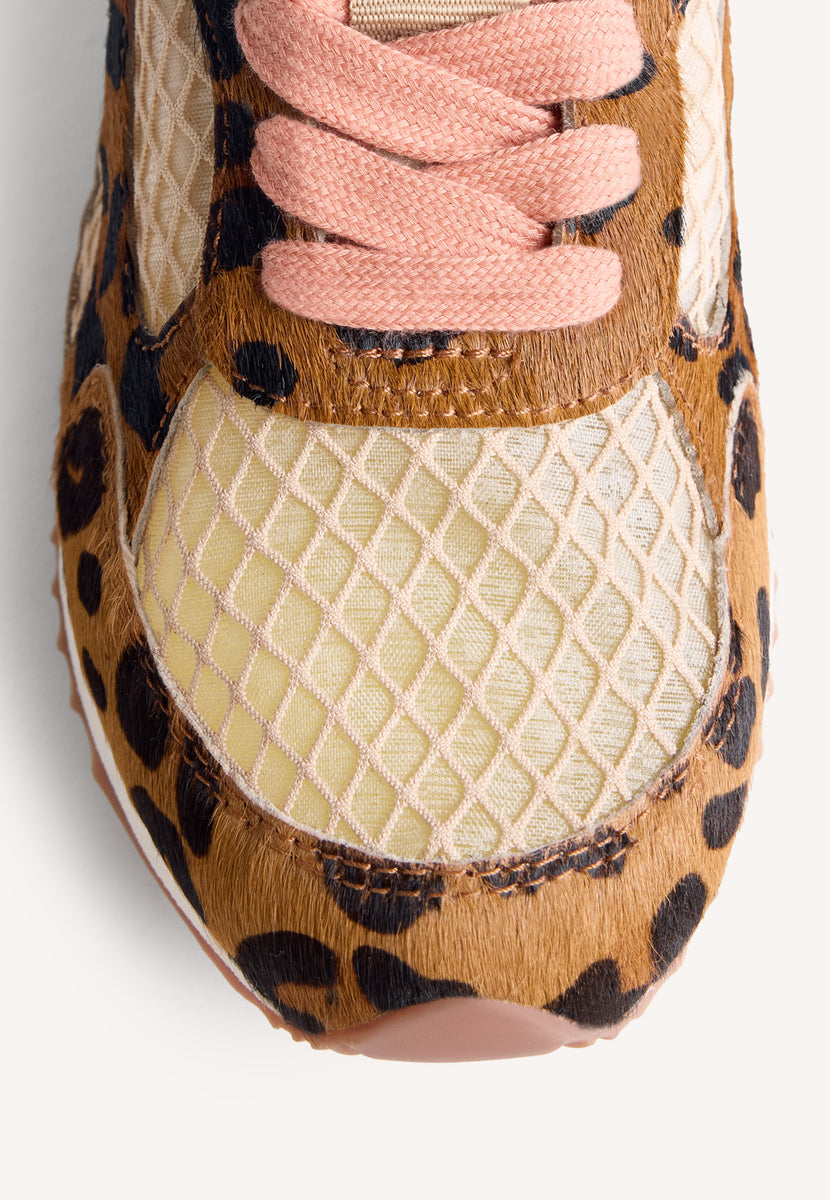 BASKETS CUIR ET RÉSILLE IMPRIMÉ ANIMAL SEEKONK