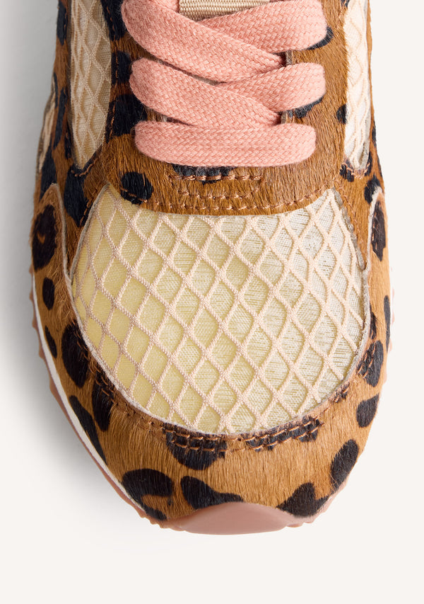 BASKETS CUIR ET RÉSILLE IMPRIMÉ ANIMAL SEEKONK