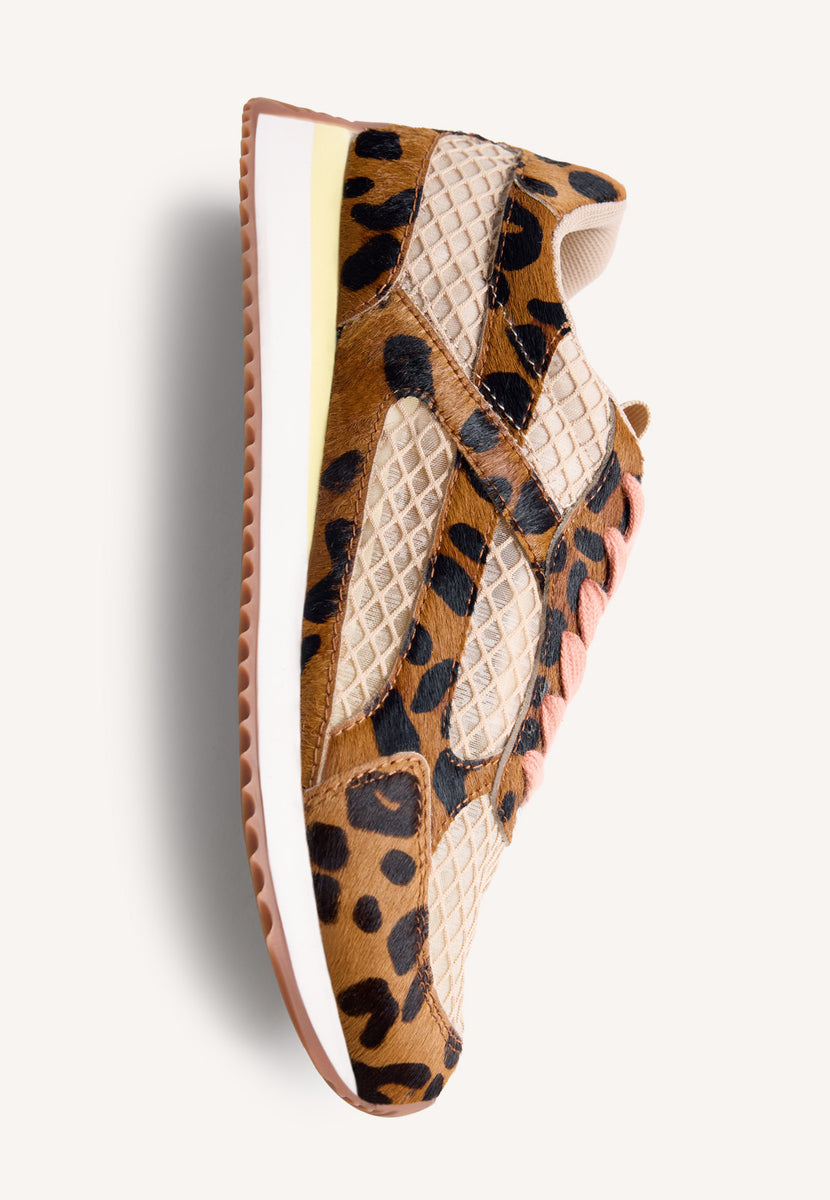 BASKETS CUIR ET RÉSILLE IMPRIMÉ ANIMAL SEEKONK