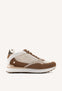 LEATHER AND CROCHET WEDGE SNEAKERS DAPITAN