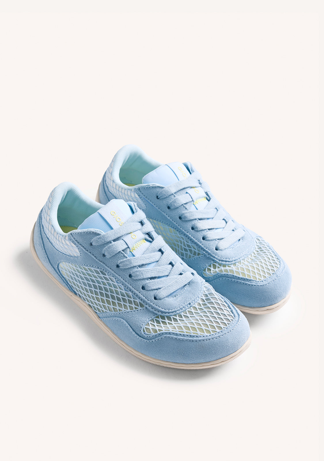 GIOSEPPO BAREFOOT - LEATHER AND MESH SNEAKERS ILESHA