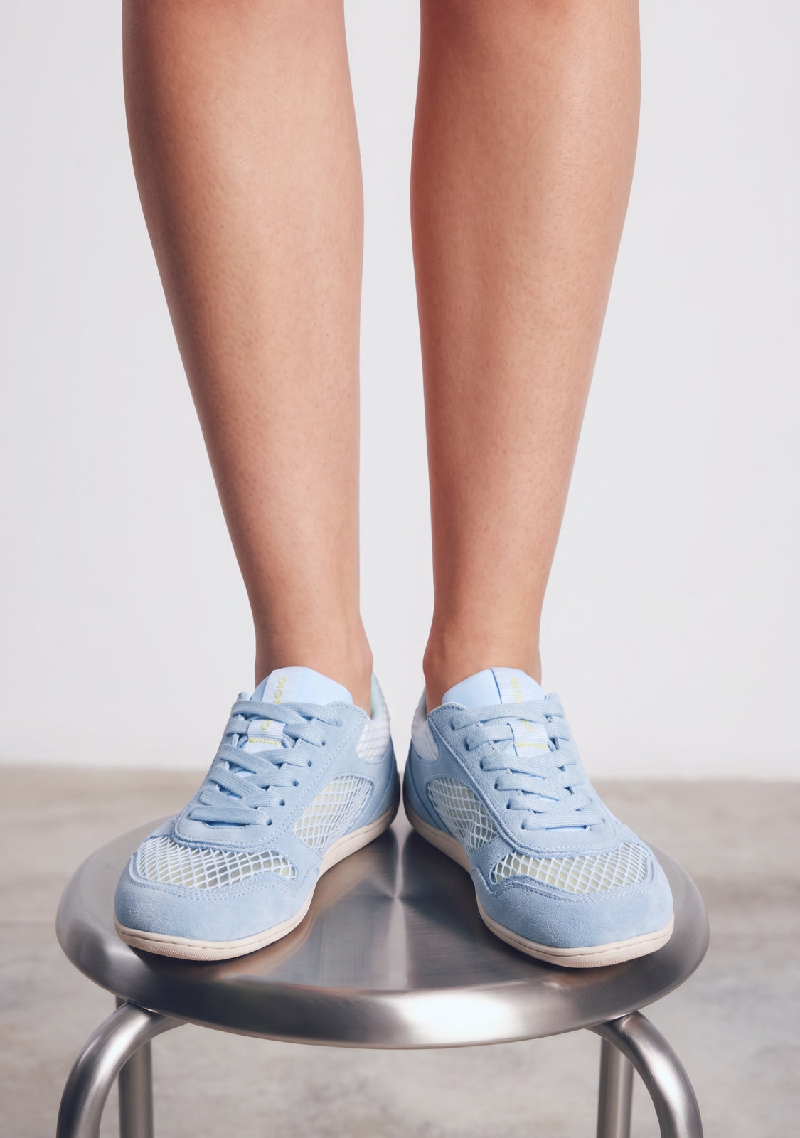 GIOSEPPO BAREFOOT - LEATHER AND MESH SNEAKERS ILESHA