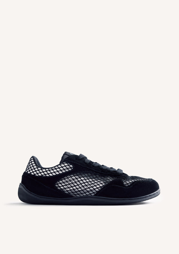 GIOSEPPO BAREFOOT - LEATHER AND MESH SNEAKERS ILESHA