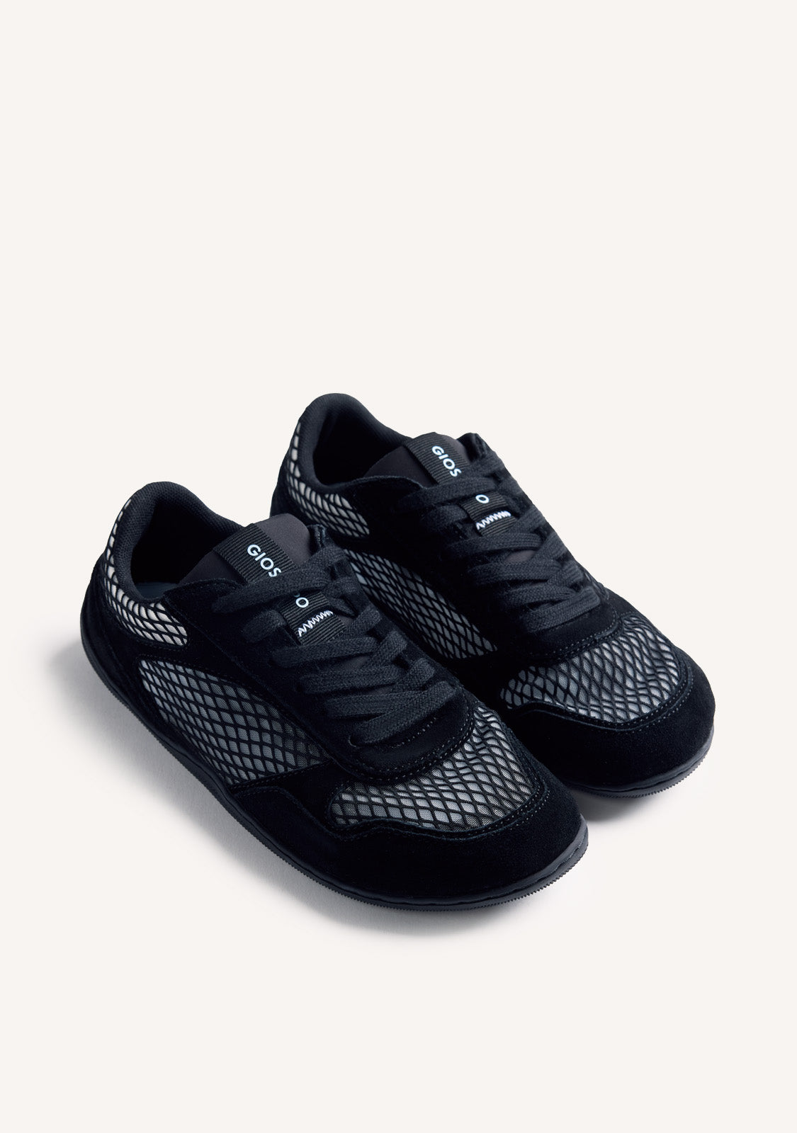 GIOSEPPO BAREFOOT - LEATHER AND MESH SNEAKERS ILESHA