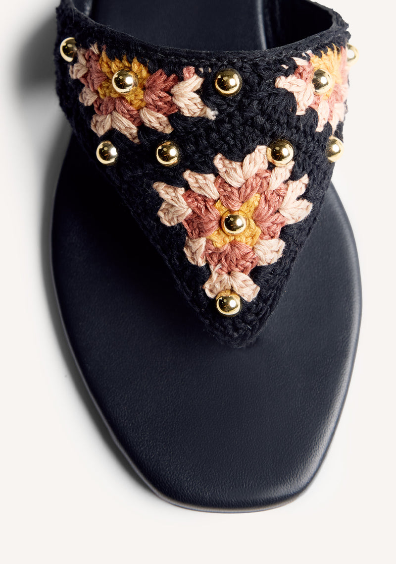STUDS AND CROCHET SANDALS ISIOLO