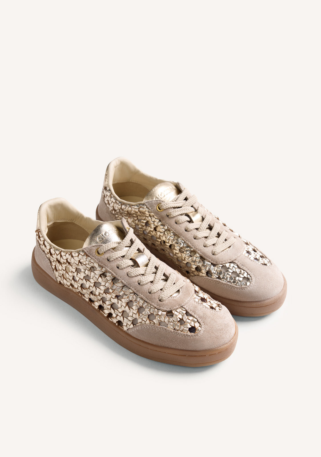 BRAIDED LEATHER SNEAKERS IJEBU BRAIDED LEATHER SNEAKERS IJEBU
