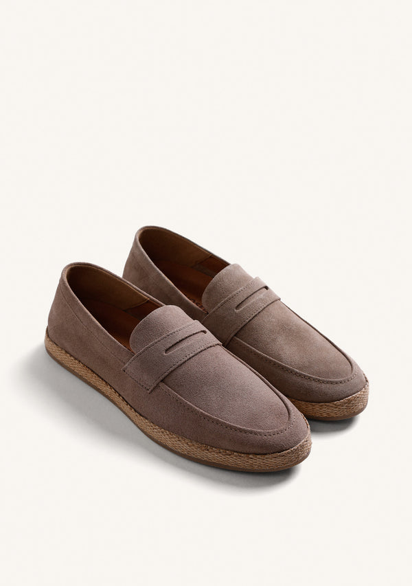 SUEDE LEATHER LOAFERS JUJA