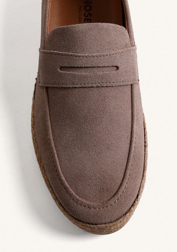 SUEDE LEATHER LOAFERS JUJA